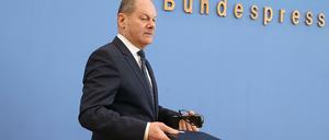 Bundesfinanzminister Olaf Scholz stellt die Eckwerten des Haushalts für 2020 und des Finanzplans bis 2023 vor.