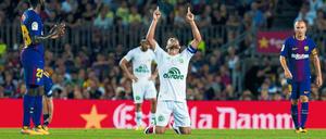 Die Hände zum Himmel. Alan Ruschel schaffte es zurück in das Team von Chapecoense.