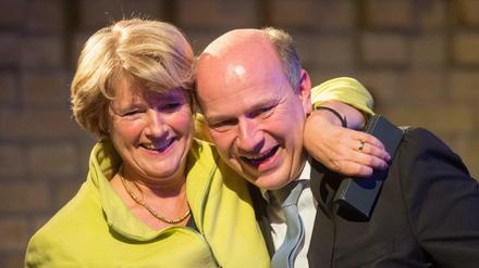 Beim Landesparteitag 2016 gaben sich Monika Grütters und Kai Wegner versöhnt.
