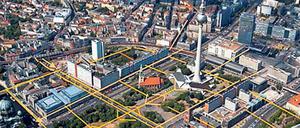 Einfach durchlaufen. Theoretisch gesehen ist der Weg von der Mühlendammschleuse zum Hackeschen Markt ein Katzensprung. 