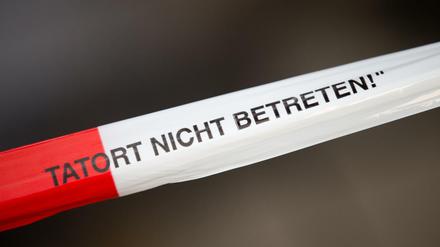 Abgesperrter Tatort. (Symbolbild)