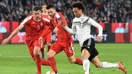 Leroy Sane in Aktion.