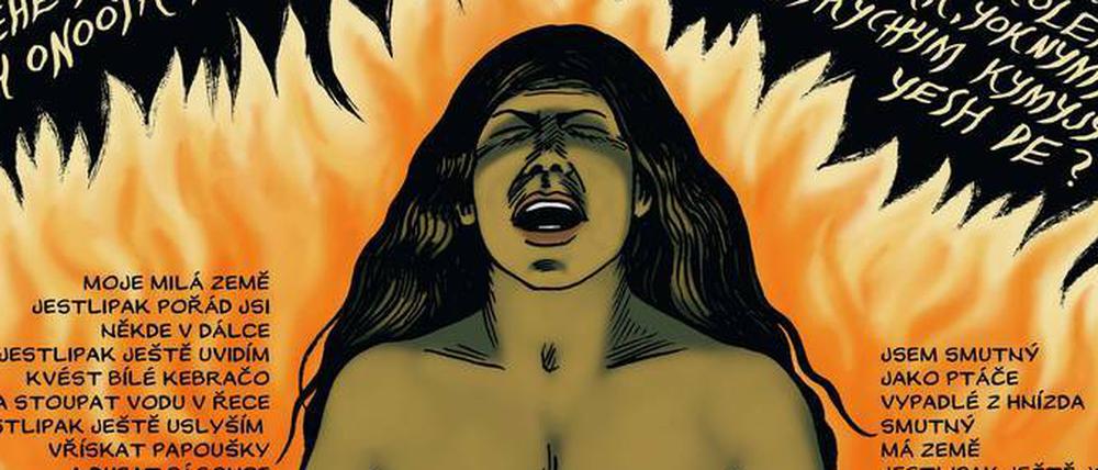 Ein Blatt aus Lucie Lomovás Graphic Novel "Divoši" (2011).