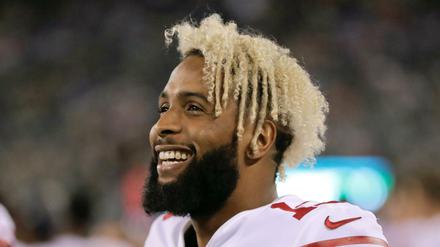 Gute Laune: Odell Beckhams Wechsel zu den Cleveland Browns sorgte in den USA für mächtig Wirbel.