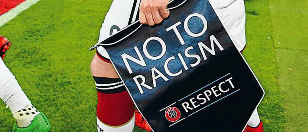 Gemeinsames Ziel. Nicht nur die Uefa setzt sich gegen Rassismus ein.