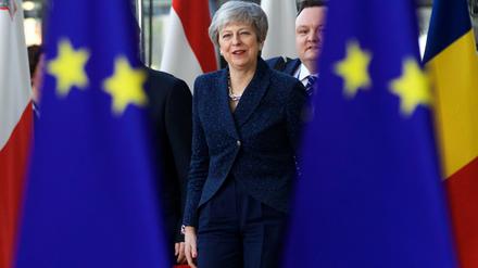 Die britische Premierministerin Theresa May kommt zum EU-Gipfel.