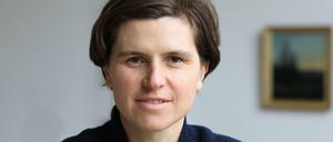 Die Autorin Judith Schalansky in ihrer Wilmersdorfer Wohnung.