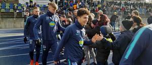 Spieler und Fans hatten Spaß beim Kieztraining.