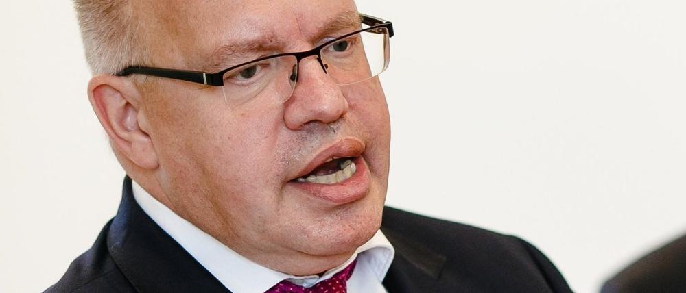 Bundeswirtschaftsminister Peter Altmaier (CDU) ignoriert die US-Drohgebärden vom Pariser Platz.
