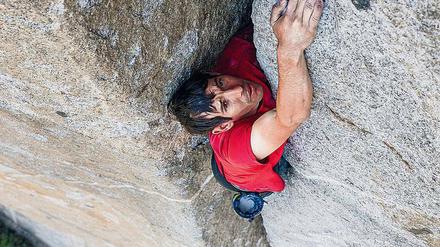 Allein mit der Angst. Alex Honnold beim Versuch die Felsformation „El Capitan“ in Kalifornien zu bezwingen.