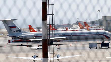 Landung in Venezuela: Ein russisches Flugzeug in Caracas