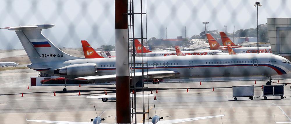 Landung in Venezuela: Ein russisches Flugzeug in Caracas