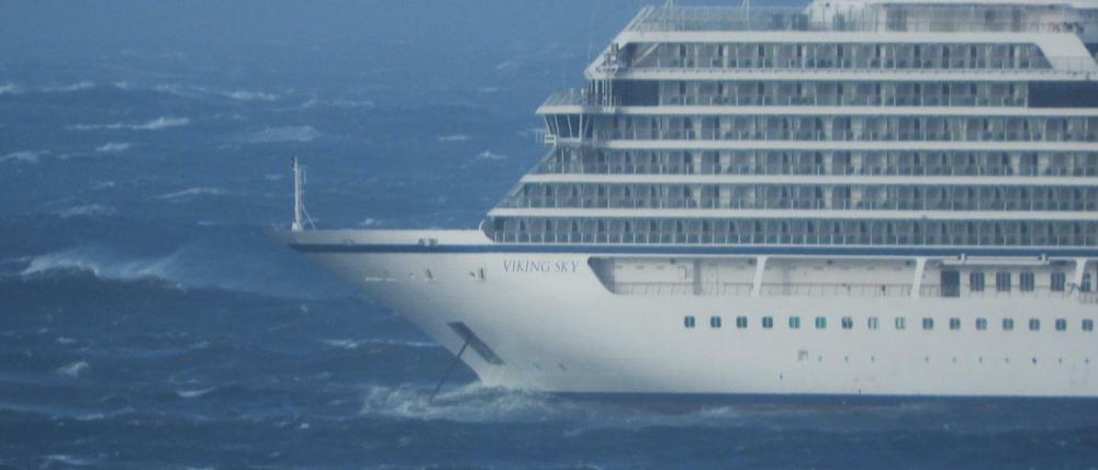 Die "Viking Sky" am Samstag