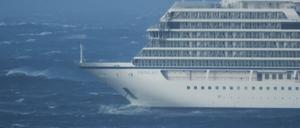 Die "Viking Sky" am Samstag