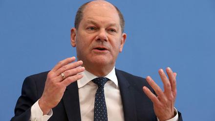 Olaf Scholz (SPD), Bundesfinanzminister. 