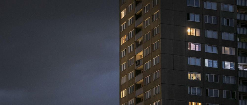 Plattenbau in Berlin.
