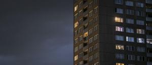 Plattenbau in Berlin.