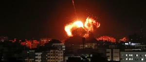 Israelischer Angriff auf Ziele der Hamas im Gazastreifen.