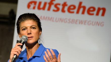 "Herzensanliegen": Sahra Wagenknecht Mitte März in Hamburg im Einsatz für "Aufstehen".