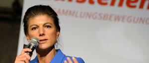 "Herzensanliegen": Sahra Wagenknecht Mitte März in Hamburg im Einsatz für "Aufstehen".
