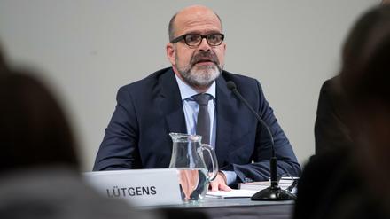 Thomas Köhler bei einer Konferenz in der Berlinischen Galerie, 2017.