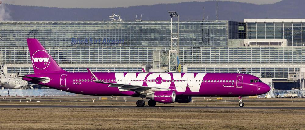 Am Boden: Die Flugzeuge der Wow-Air fliegen vorerst nicht mehr. 
