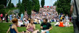 Der Berliner Mauerpark in besseren Zeiten.
