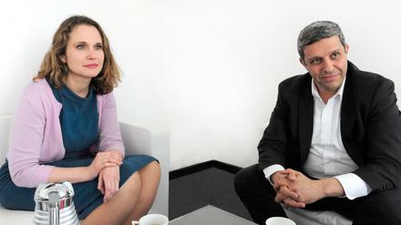 SPD-Bildungspolitikerin Maja Lasic, hier mit Fraktionschef Raed Saleh, hat die Reformvorschläge unterbreitet.
