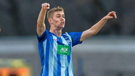 Talent mit strategischen Fähigkeiten. Julian Albrecht, 17, wird Profi bei Hertha BSC.