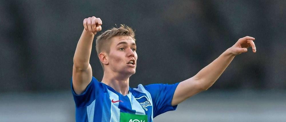 Talent mit strategischen Fähigkeiten. Julian Albrecht, 17, wird Profi bei Hertha BSC.