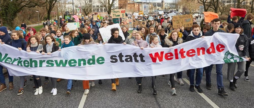Hamburger FridaysForFuture-Demonstration