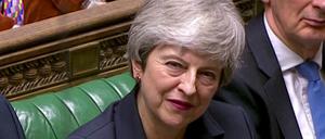 Premierministerin Theresa May im britischen Parlament.