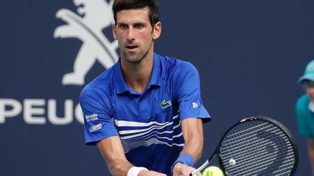 Nicht konzentriert genug: Novak Djokovic war offenbar nicht richtig bei der Sache.