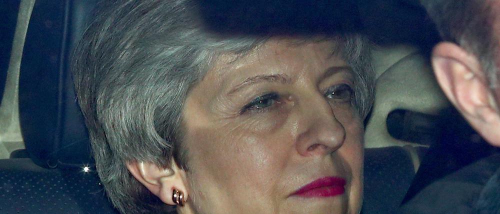 Die britische Regierungschefin Theresa May am Mittwochabend.