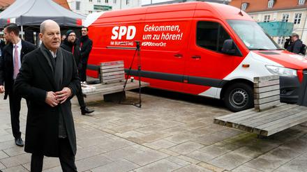 Zuhören wollen die SPD-Größen um Olaf Scholz im Osten.