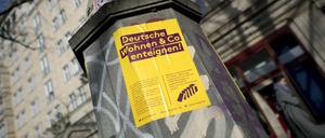 Wurfblatt der Enteignungs-Initiative.
