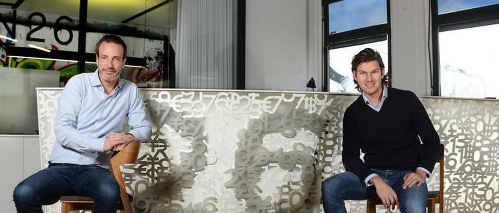 Die Gründer Maximilian Tayenthal (l.) und Valentin Stalf haben N26 zu einem der wertvollsten Finanz-Start-ups gemacht.
