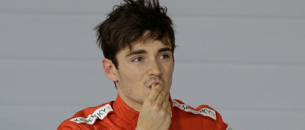 Lange auf Siegkurs, am Ende Dritter: Charles Leclerc. 