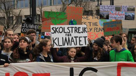 Als Greta Thunberg mitdemonstrierte, kamen rund 20.000 Schüler.