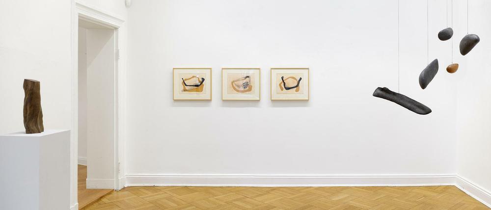 Installationsansicht der Baumeister-Ausstellung.