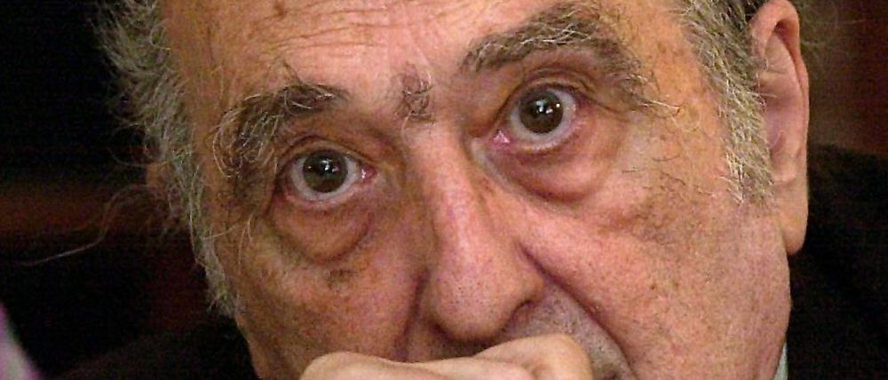 Der mehrfach ausgezeichnete spanische Schriftsteller Rafael Sanchez Ferlosio. 