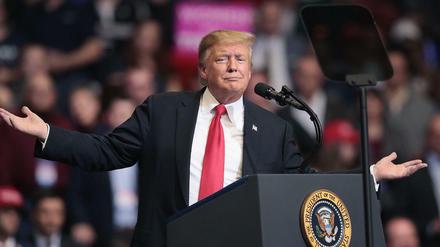 US-Präsident Donald Trump lässt sich bejubeln. 