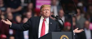 US-Präsident Donald Trump lässt sich bejubeln. 