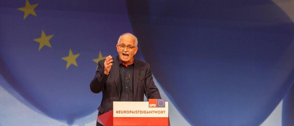 Der Fraktionschef der europäischen Sozialdemokraten Udo Bullmann.