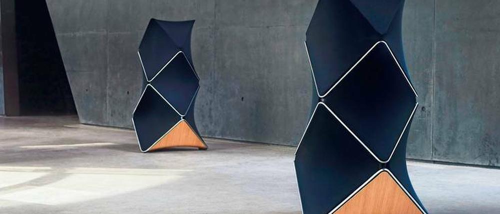 Schwergewicht. Der Beolab 90 wiegt 140 Kilo und ist das Vorzeigeobjekt bei Bang &amp; Olufsen.