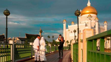 Eine Moschee in Bandar Seri Begawan, Brunei. Auch die UN protestieren gegen die geplante Todesstrafe in dem Land. 