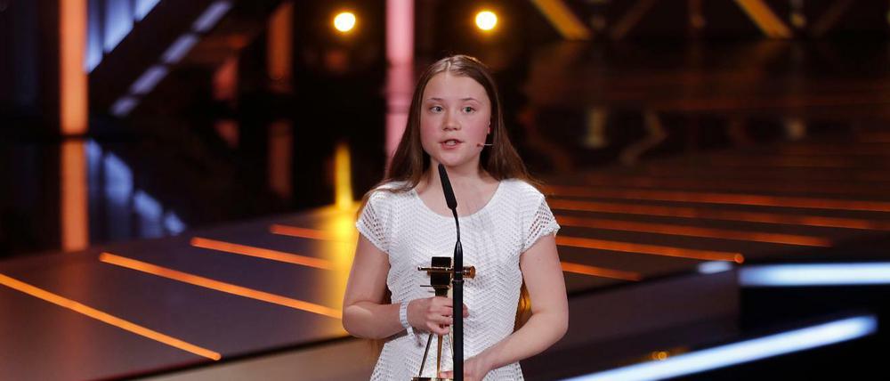 Greta Thunberg erhält die Goldene Kamera in der Kategorie "Umwelt und Klimaschutz".