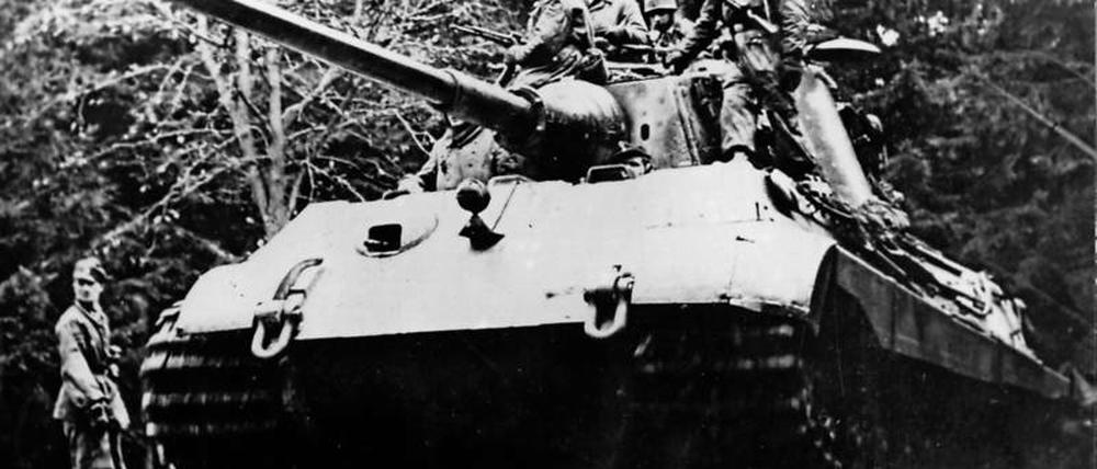 Ein deutscher Panzer bei der Ardennenoffensive Ende 1944. Foto: dpa