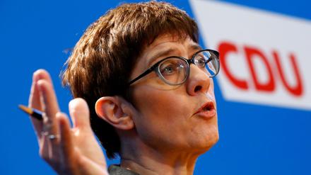 CDU-Chefin Annegret Kramp-Karrenbauer