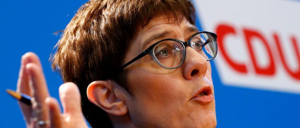 CDU-Chefin Annegret Kramp-Karrenbauer